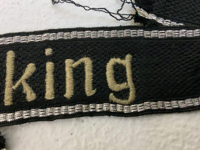 WWII GERMAN WAFFEN SS "Wiking" EM/NCO CUFFTITLE