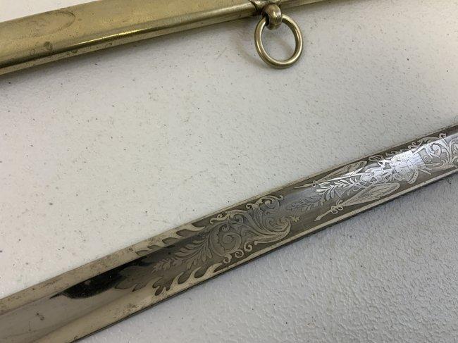 IMPERIAL GERMANY KINGDOM OF BAVARIA OFFICERS DRESS SWORD WITH ETCHED BLADE