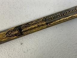 IMPERIAL GERMANY DAMASCUS BLADE OFFICER PRESENTATION SWORD 1898