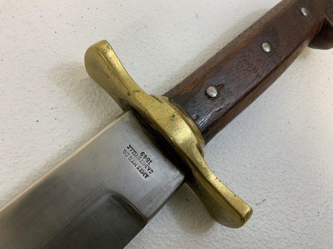 AMES MGF CO MODEL 1849 RIFLEMANS LARGE KNIFE