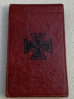 IMPERIAL GERMANY WWI 1914 IRON CROSS PERSONAL NOTEBOOK