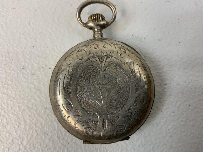 ANTIQUE IMPERIAL RUSSIAN SILVER POCKET WATCH WITH NICHOLAS II SWISS MADE ANKER
