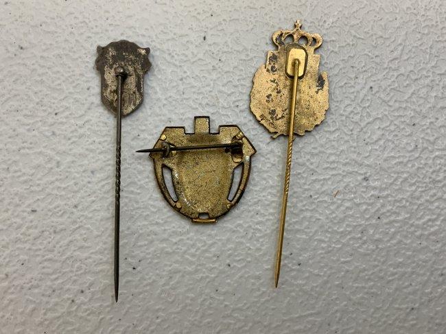 ANTIQUE IMPERIAL GERMANY STICKPINS LOT OF 3