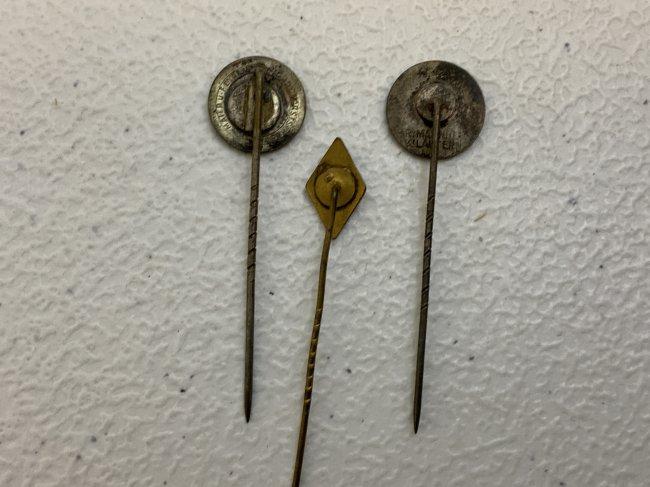ANTIQUE IMPERIAL GERMANY MUSICIANS STICKPINS LOT OF 3