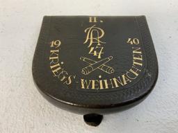 WWII GERMANY CHRISTMAS 1940 ARTILLERY REGIMENT 47 MARKED COIN PURSE