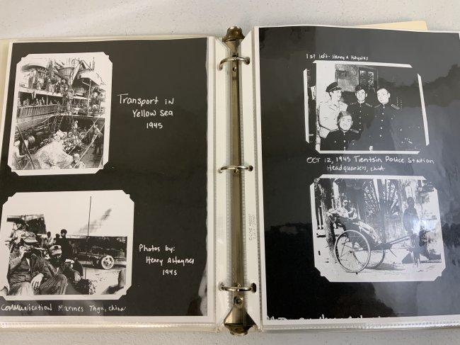 USA WWII USMC VETERAN PERSONAL SCRAP BOOK PHOTO ALBUM