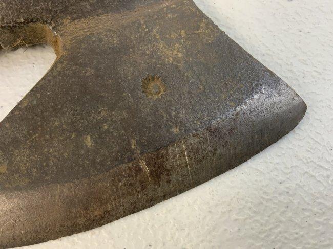 ANTIQUE 19th CENTURY AXE FOUDRY STAMPED