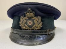 IMPERIAL GERMAN NAVY OFFICER VISOR HAT