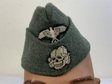 WWII GERMAN WAFFEN SS OVERSEAS CAP