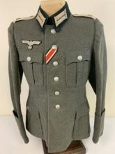 WWII GERMAN ARMY INFANTRY DIVISION MG COMPANY OFFICER UNIFORM TUNIC