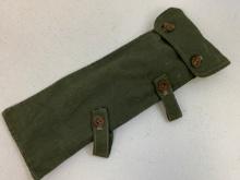 WWII GERMAN SS MARKED TENT POLE CARRY CASE WITH CONTENTS