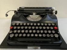 WWII GERMAN 1941 SS GROMA MODELL N TYPEWRITER WITH SS RUNES KEY