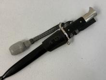 THIRD REICH GERMANY DRESS FIREMEN BAYONET TYPE DAGGER