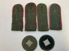 WWII GERMAN ARMY SHOULDER BOARDS AND RANK INSIGNIA FLAK PANZER INFANTRY