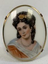 LIMOGES FRANCE PORCELAIN PORTRAIT OF  JOSEPHINE NAPOLEONS WIFE