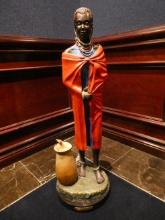 Gary Cooley Stands With Dignity Maasai Warrior Bronze Statue