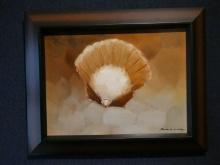 Signed Seashell  Oil Painting