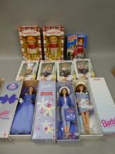Lot 10 Vintage New In Box Assorted Dolls Snow White Campbell Kid Annie & Little Debbie Barbie