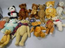 Lot 15 Vintage Assorted Teddy Bears Millie Krueger Knickerbocker Zolo Ideal etc