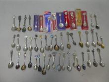 Lot 50 Vintage Assorted Souvenir Spoons