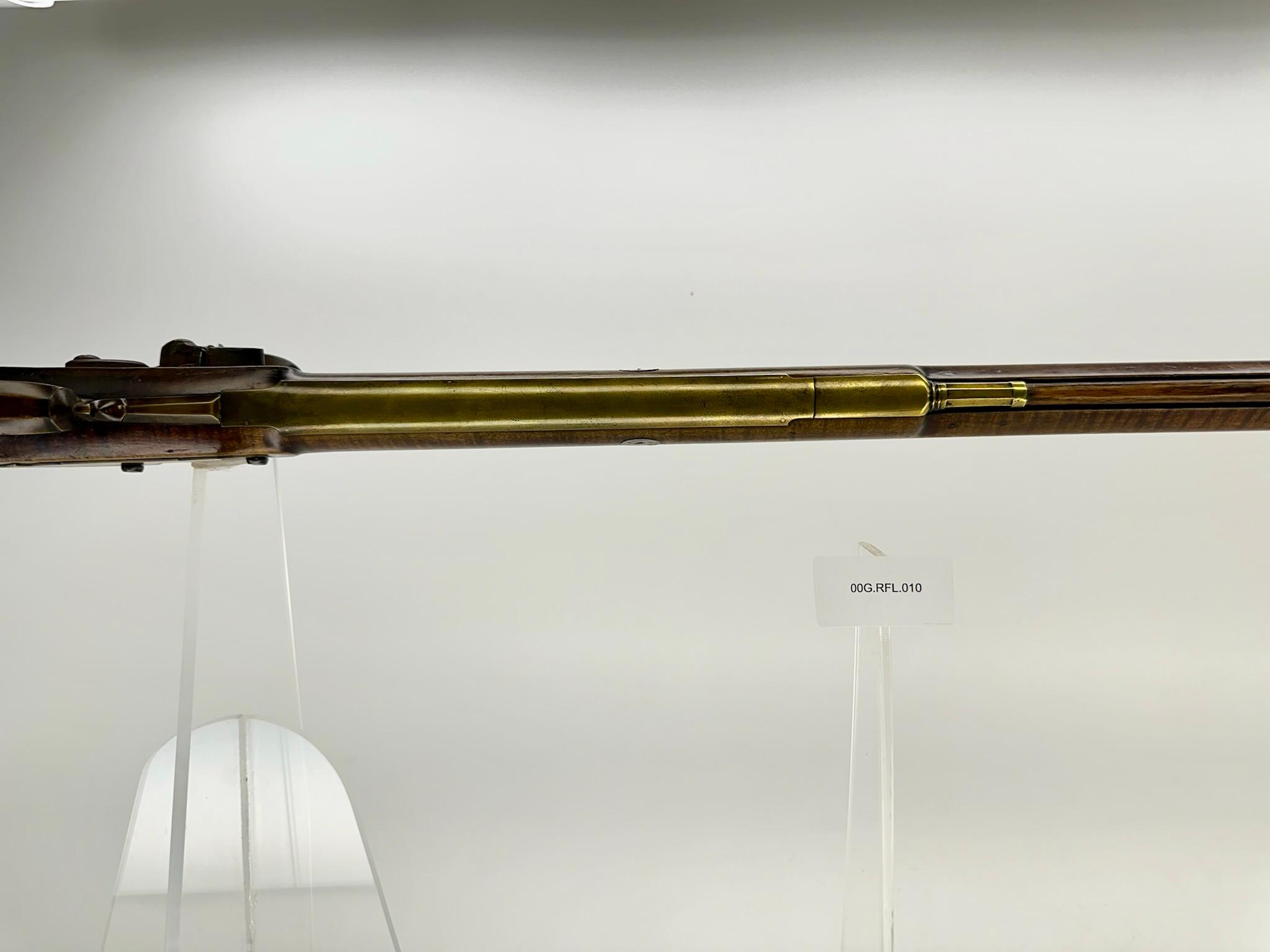 C. 1815 Flintlock Lehigh School PA Longrifle by Henry Hunsiker