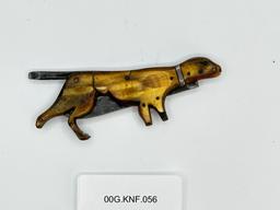 Rare "Dog Knife" Made of Cow Horn (00G.KNF.056)
