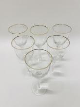 6 Waterford Crystal Melodia Water Goblets