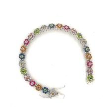 925 Fas Bracelet With Flowers