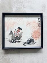 Liyan Chen Chinese Watercolor Young Pioneer