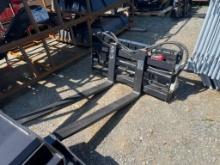 2024 MOWER KING SKID STEER FORKS W/POSITIONER (UNUSED)