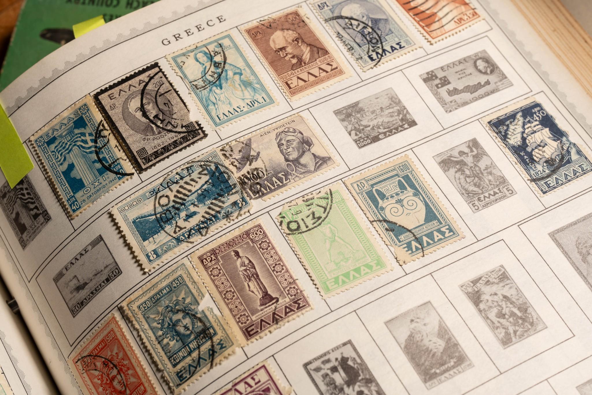 Large Lot of Antique Stamps
