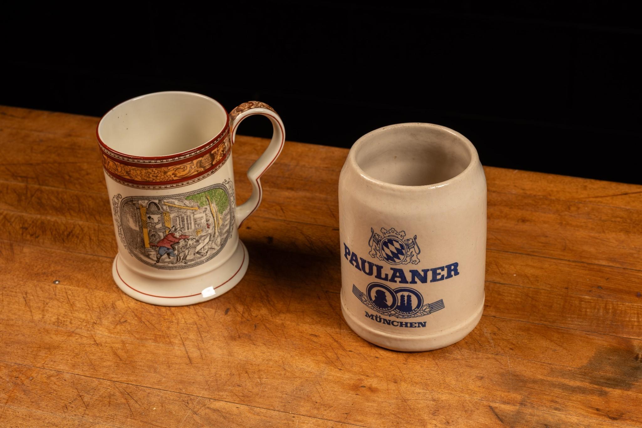 Two Vintage Beer Mugs