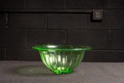 Uranium Glass Mixing Bowl 2