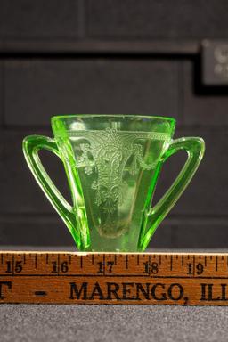 Uranium Cameo Glass Chalice