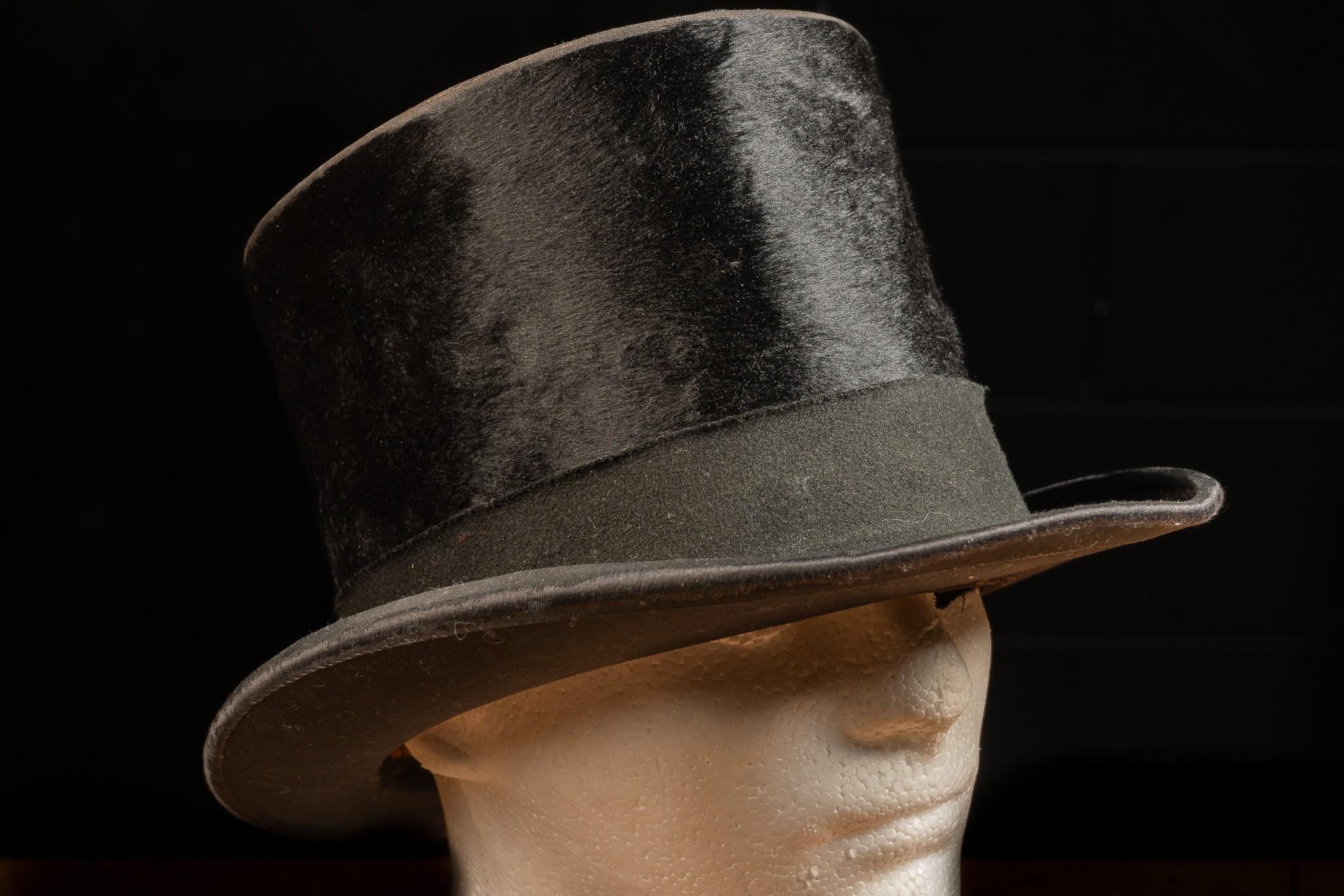 Early 20th Century Pollitt Mallin Hat Co. Beaver Stovepipe Hat