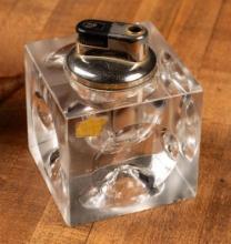 Modernist Glass Cube Lighter