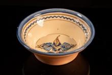 Vintage Terracotta Wall-Mounted Decorative Floral Motif Bowl