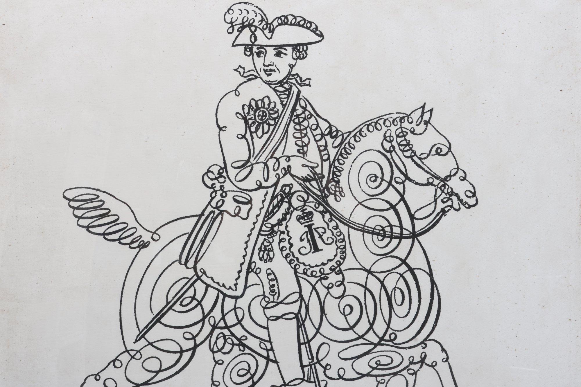 Lord Lytton Hand Drawn Horsemen By Natural Curiosities