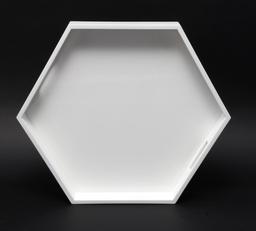 Johnathan Adler White Hexagonal Tray