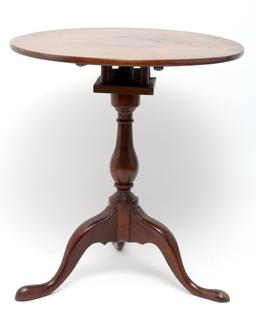Colonial Williamsburg Mahogany Tilt-Top Tea Table