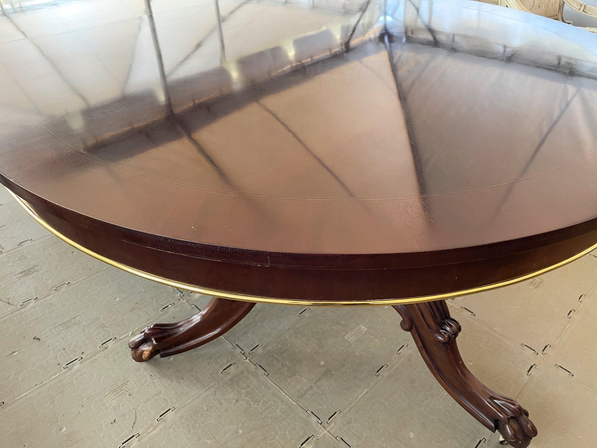 Ralph Lauren Dual Pedestal Extendable Dining Table