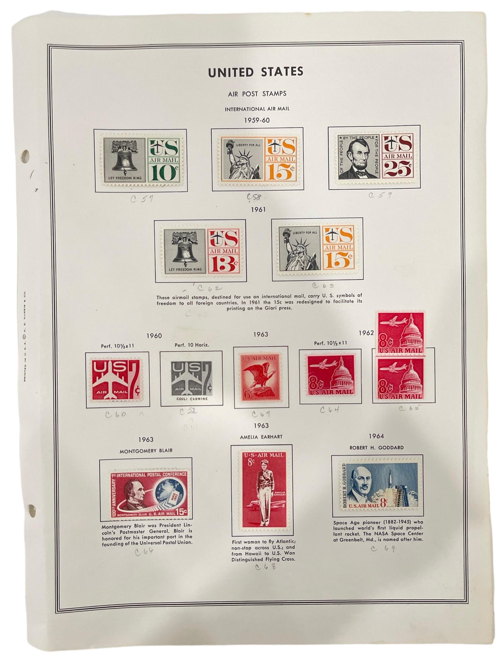 Vintage United State of America Stamp Collection