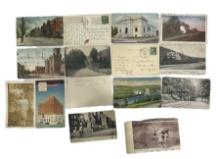 Vintage Postcards with Stamps and One Postcard Booklet