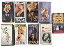 Lot of 9 | Vintage Erotic Adult VHS Tapes Collection