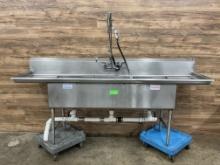 Southern Stainless Three Bay Sink