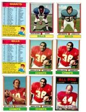 1973-74 Topps Football cards
