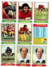 1974-75-76  Topps Football, Various Teams