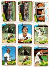 1980 Topps Baseball, Giants  & Padres