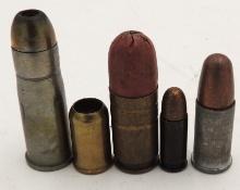 Five Rounds Of Rare Pistol Ammo