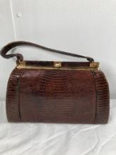 Vintage Lizard Skin Hand Bag